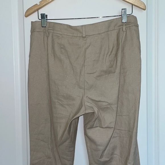 J. Jill Women’s Linen Stretch Ankle Straight Leg Pants Tan 8 - Picture 4 of 7